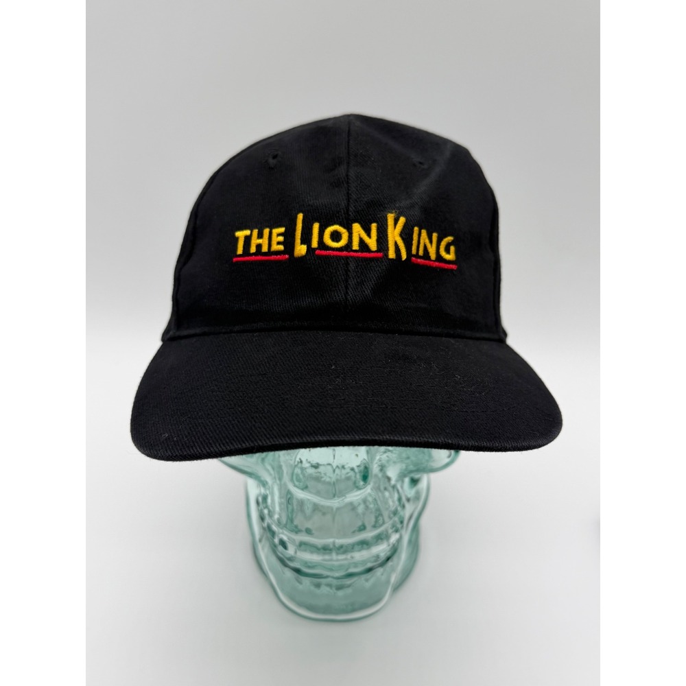 Disney The Lion King Black Cotton Baseball Cap VIP Embroidered Hat Adjustable